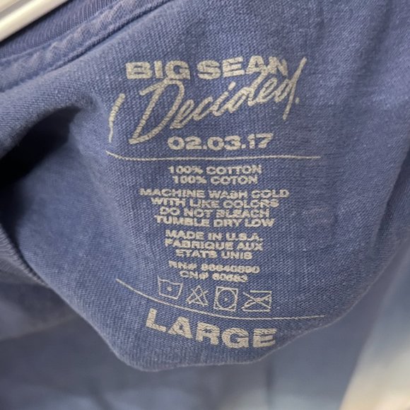 Big Sean I Decided Album Release Rare Pop Up Tee Size Large Used - Picture 3 of 4
